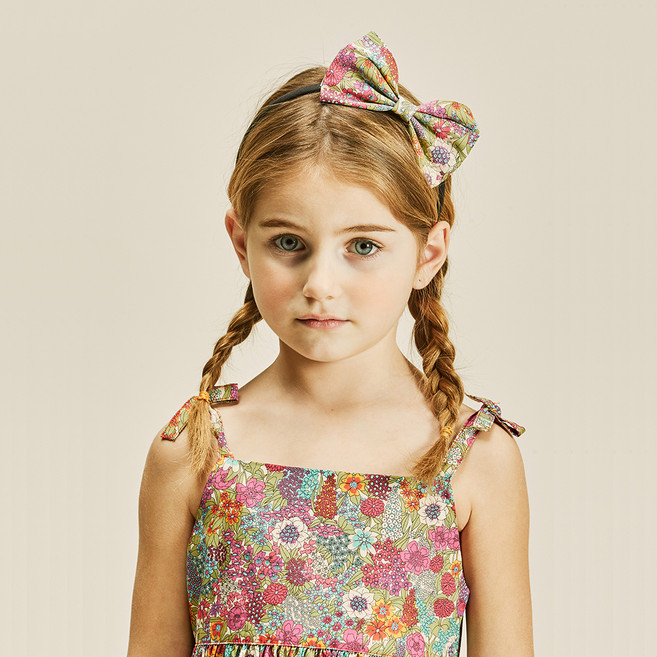 릴리빌리 유아용 리버티 시아라 리본 헤어밴드