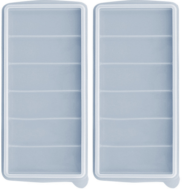 예감 파스텔 실리콘 아이스몰드 막대 6구, 블루, 2개