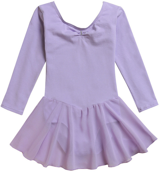 베베샤 여아용 긴팔 쉬폰 발레복