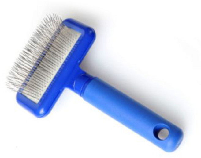 플러쉬퍼피 컴팩 롱 핀 소프트 슬리커 브러쉬 9 x 15cm, 혼합색상, 1개