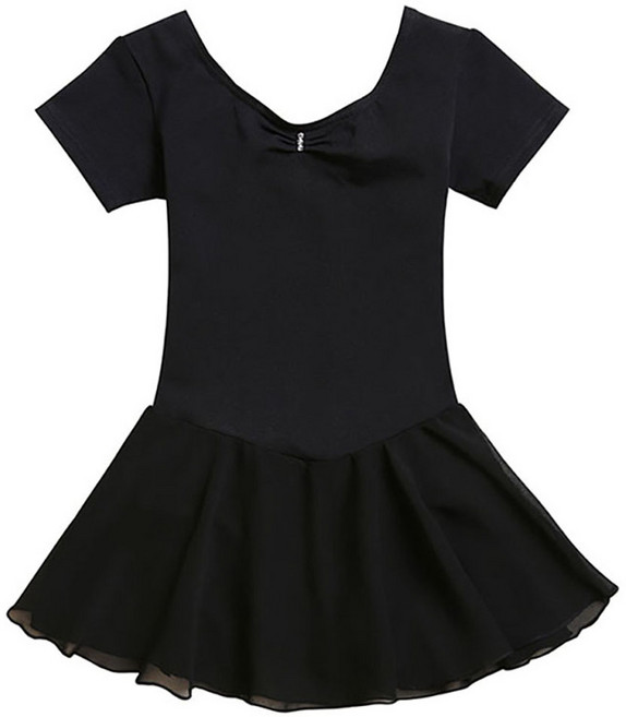 베베샤 여아용 반팔 쉬폰 발레복