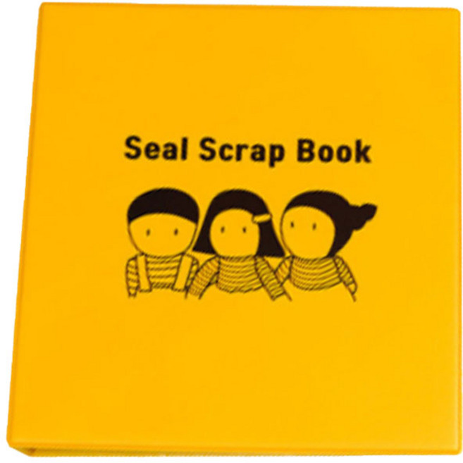 날아라미쎄스깡 띠부띠부씰 스크랩 북, 혼합색상, 8매