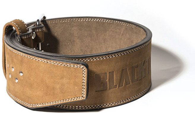 블랙터프 싱글프롱 디테일 홀 리프팅 헬스 웨이트 벨트 S, 브라운