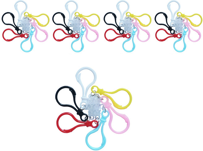 디폼블럭 8mm용 열쇠고리 40개, 랜덤 발송, 1세트