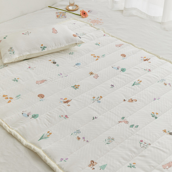 쉬즈홈 국내제조 인견 유아 패드, 요거트 아이보리