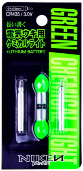 NIKEN 리튬전지 435 + 전등 GREEN, 1개