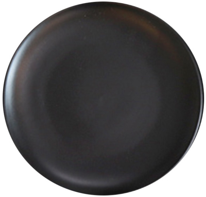 코지테이블 파스텔 벤자민 무광 디저트 접시, 블랙, 1개