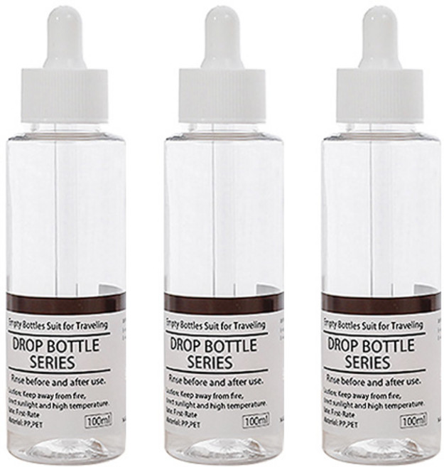 할로뷰티 투명 스포이드 에센스 공병 100ml, 3개