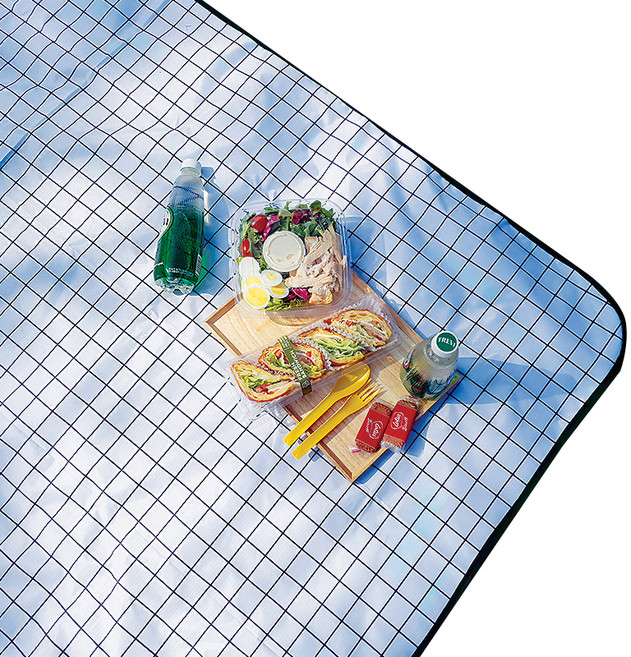 구르밍 피크닉매트, 체크화이트