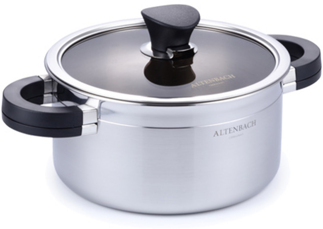 알텐바흐 소나티네 통5중 양수 냄비, 20cm, 혼합색상, 1개