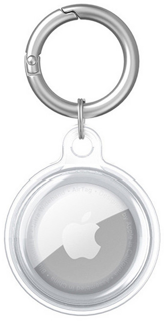 다퍼남 에어태그 TPU 보호 휴대폰 키링, 투명, 1개
