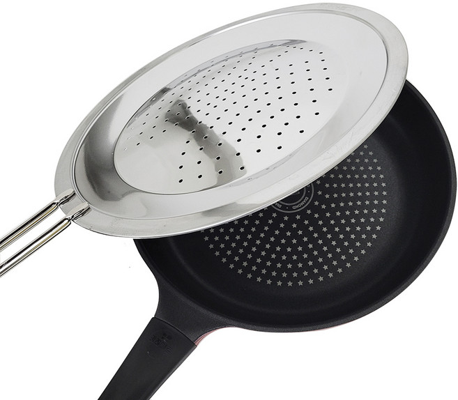 키친아트 스텐레스 프리미엄 후라이팬 덮개, 28cm, 1개