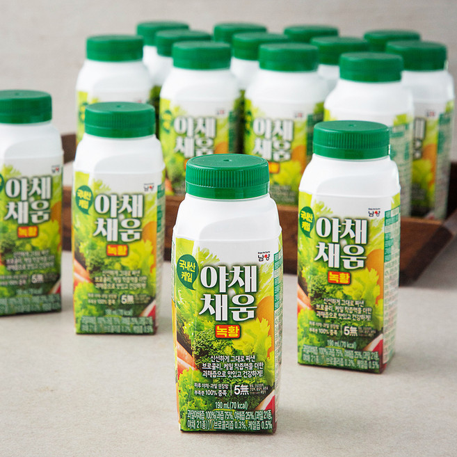 야채채움 녹황, 190ml, 18개