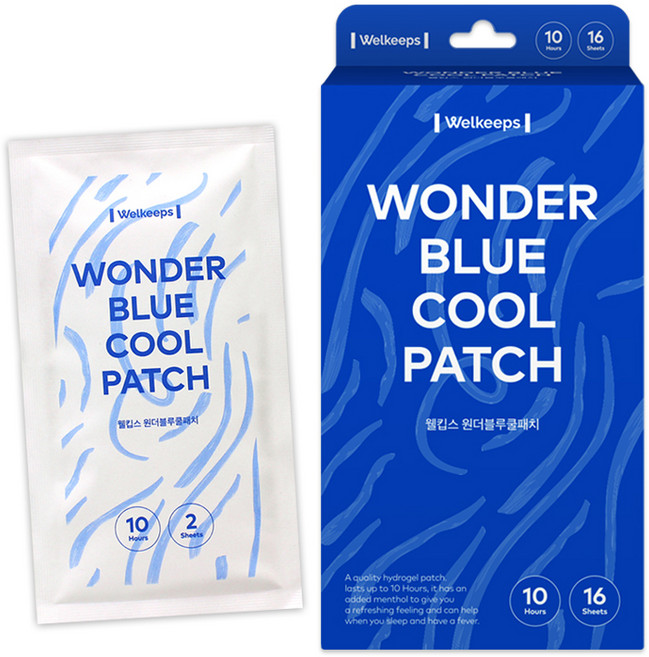웰킵스 원더블루 쿨패치, 1개, 16개입