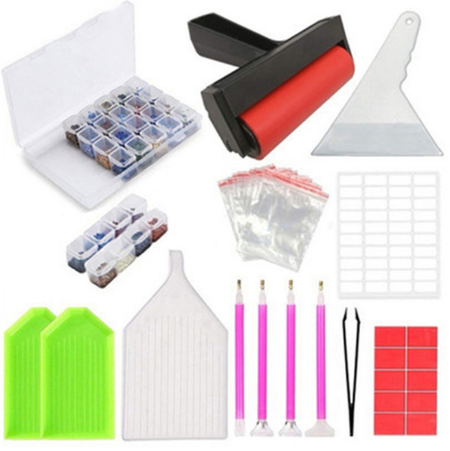 치프몰 보석 십자수 부자재 키트, 혼합색상, 1세트