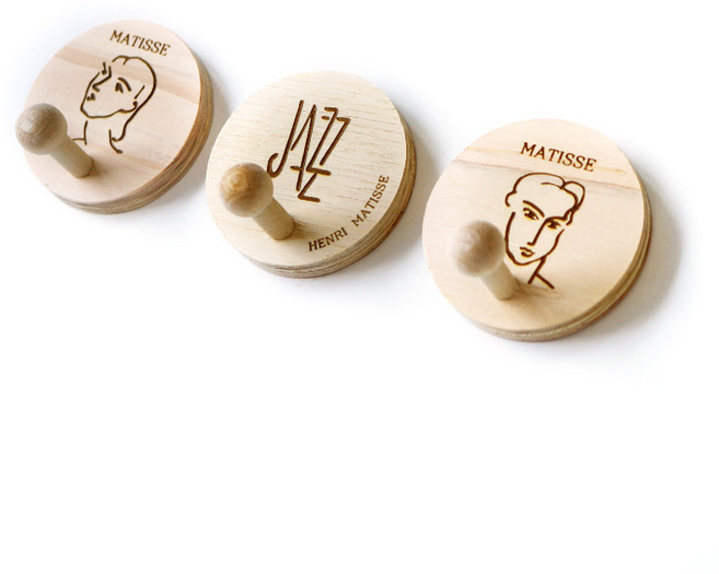 레몬아트 우드 앤 레이저각인 감성 플러스 걸이개 자석형 3종 세트, 마킹A, 1세트