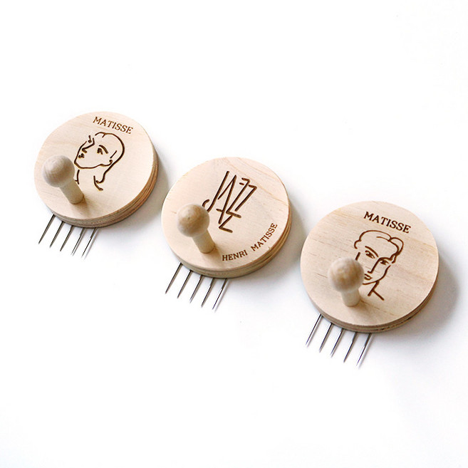 레몬아트 우드 앤 레이저각인 감성 플러스 걸이개 꼭꼬핀형 3종 세트, 마킹A, 1세트