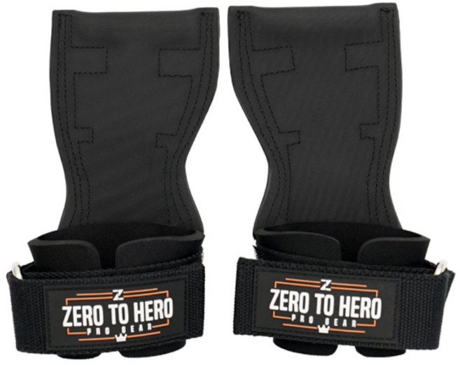 제로투히어로 프로 그립 손목보호대 분리형, 1세트, BLACK