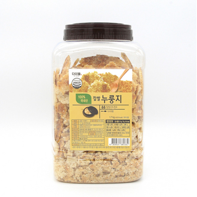 쌍지뜰 찹쌀누룽지, 1.7kg, 1개