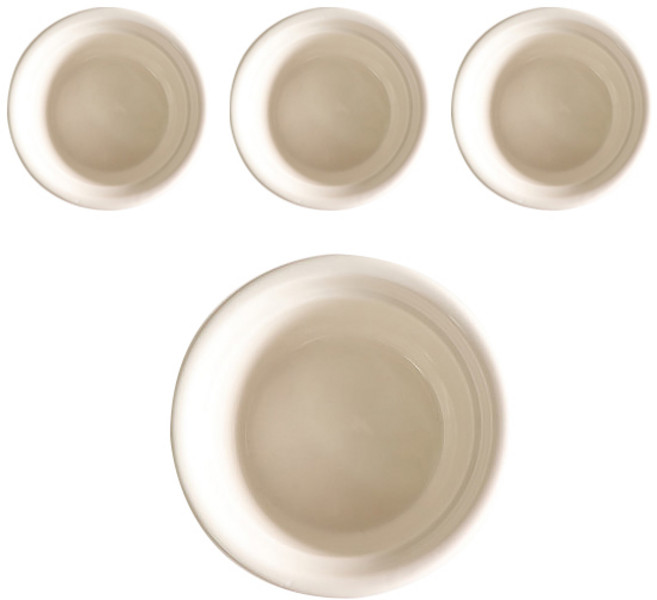 시라쿠스 뉴욕 아이스크림 볼, 화이트, 4개