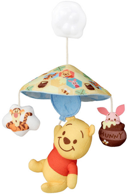 디즈니베이비 푸우 유모차 모빌, 혼합색상, 1개