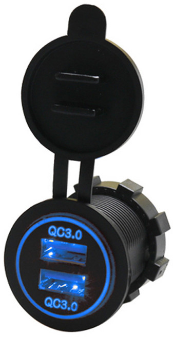 USB 2포트 충전 커넥터 스마트폰용 QC3.0, 혼합색상