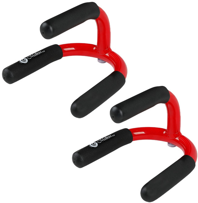 멜킨스포츠 강철 마제스틱 푸쉬업바 2p, 볼카닉레드, 상세 설명 참조