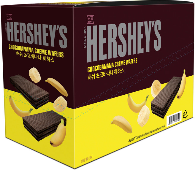 서주 허쉬 초코바나나 웨하스 8p, 63g, 1개
