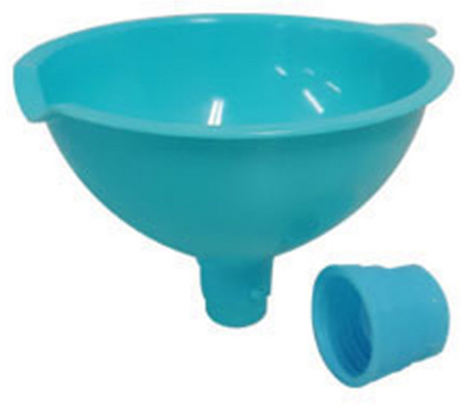 고정 가능 다용도 깔때기 + 거름망 세트, 블루, 1개