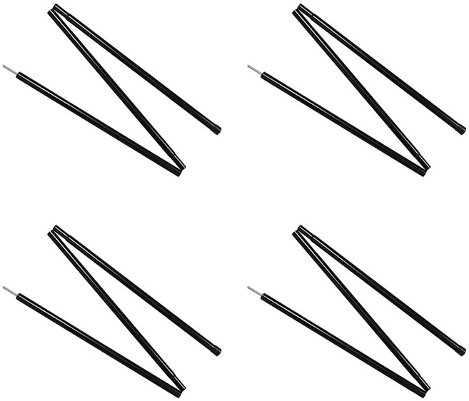 블랙벅 타프폴대 블랙 3단, 4개