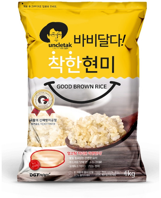 엉클탁 바비달다 착한 현미, 4kg, 1개