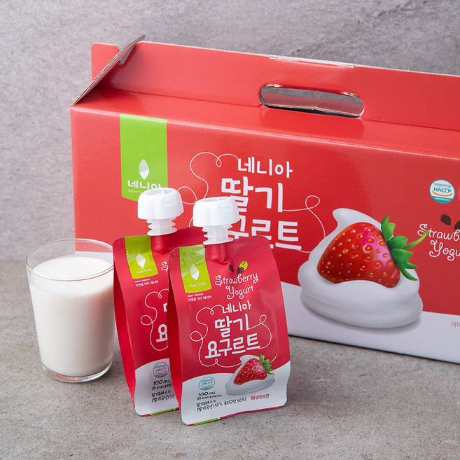 네니아 딸기 요구르트, 100ml, 10개입, 1개