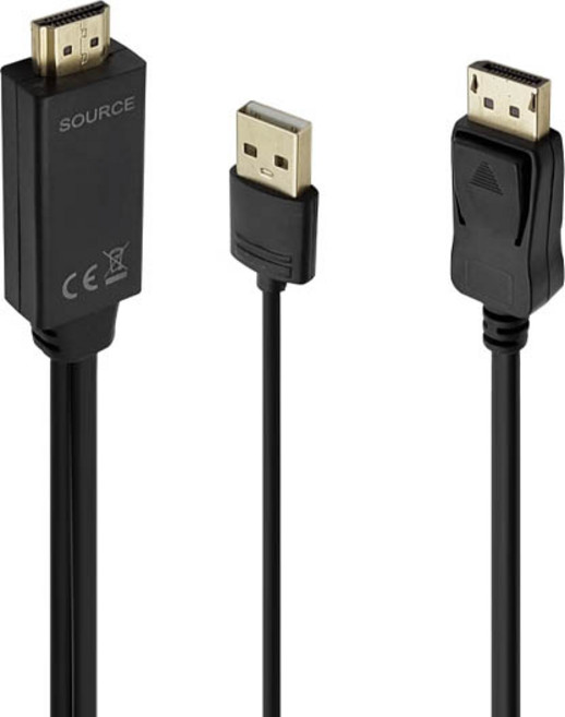 LAN Star HDMI to DisplayPort 螢幕線, 3m, 1個