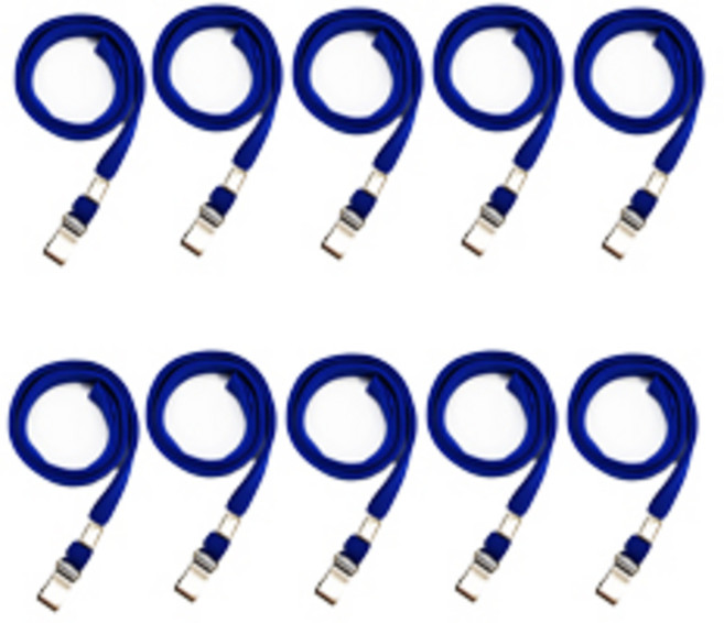 단고리 목걸이 줄, 파랑, 10개