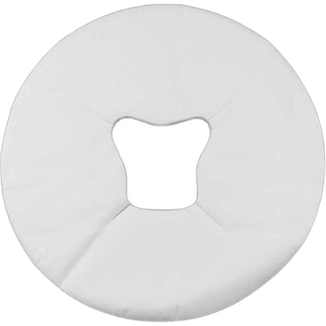 일회용 부직포 안면 원형 베개시트 100p, 흰색, 1개