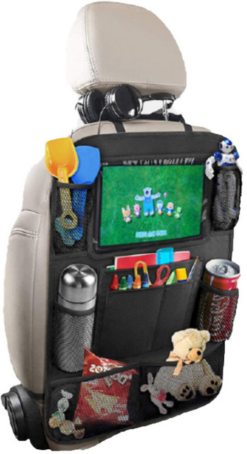 러브포베이비 차량용 뒷좌석 수납 킥매트, 검정, 1개