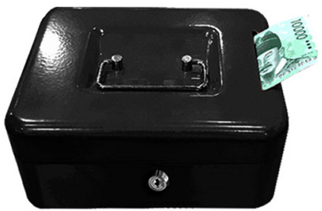 투입식 미니 휴대용금고 C-D200, 혼합색상