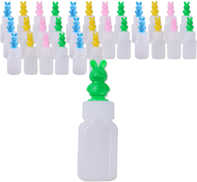 PE 불투명 말랑이 긴마개 토끼 투약병 랜덤발송 20ml, 100개