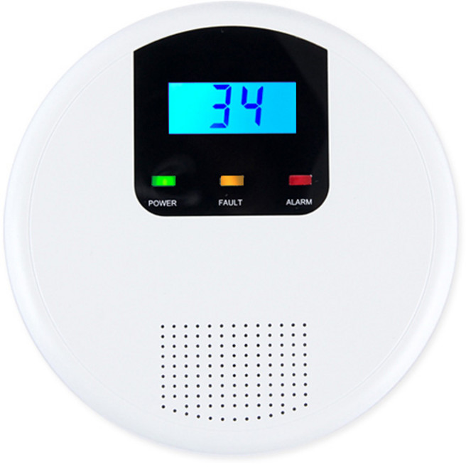 일산화탄소 경보기, 1개, 블랙