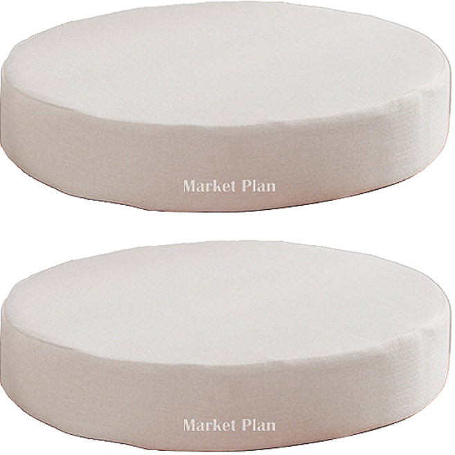 마켓플랜 고밀도 스펀지 방석 원형 2p