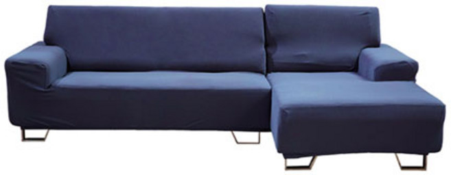 LIVING MORE 極簡奈米貴妃沙發套組 右型, 藍色