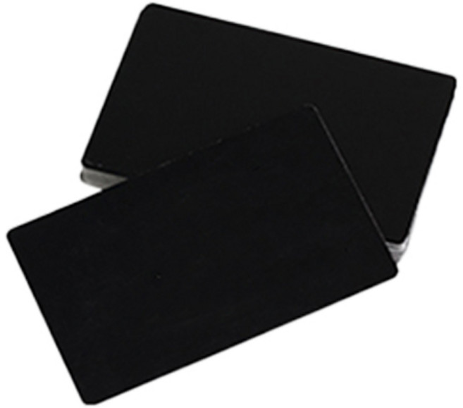 아이딜 레이저 마킹 알루미늄 카드 명판 블랙, 50개