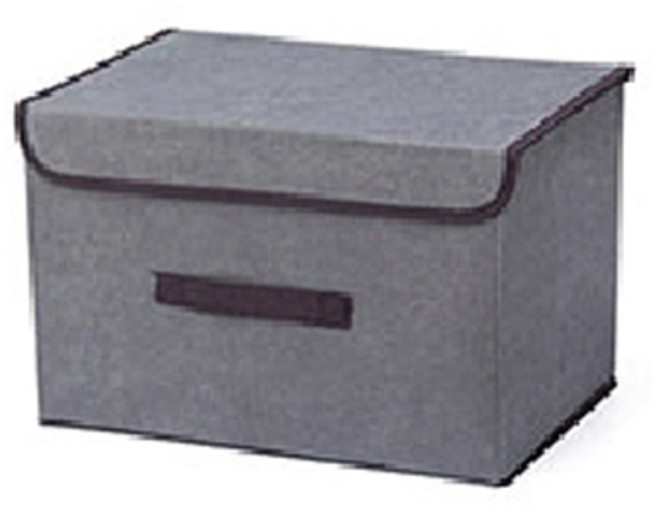 살림마녀 접이식 패브릭 수납박스 L, 그레이, 1개