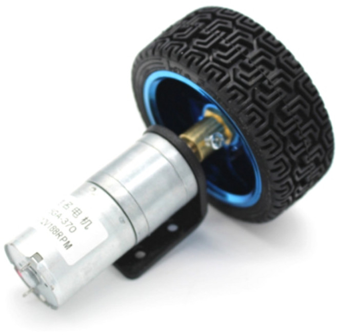 아두이노 RC카 바퀴휠 65mm + 25GA370 6V 170RPM 고성능 DC 기어드 모터 세트 JK-2002, 혼합색상, 1세트