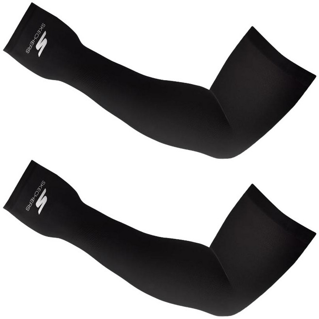 스케쳐스 자외선 차단 쿨토시 고리형, 블랙, 2개