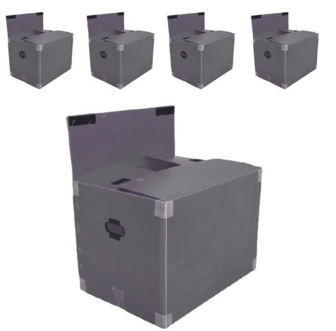 이사박스 밸크로 5호, 그레이, 5개