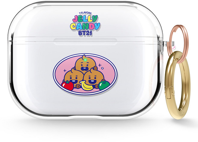 엘라고 BT21 클리어 케이스, SHOOKY, 에어팟 프로