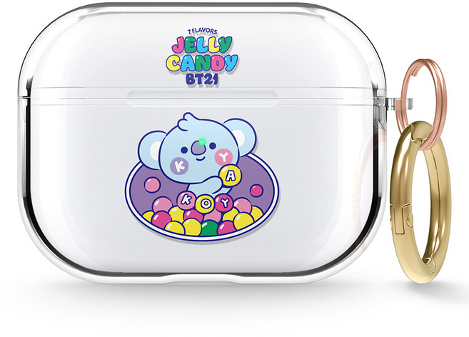 엘라고 BT21 클리어 케이스, KOYA, 에어팟 프로