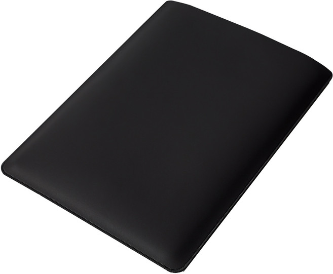 이킵먼트 맥북 가죽 슬리브 파우치, Black, 1개