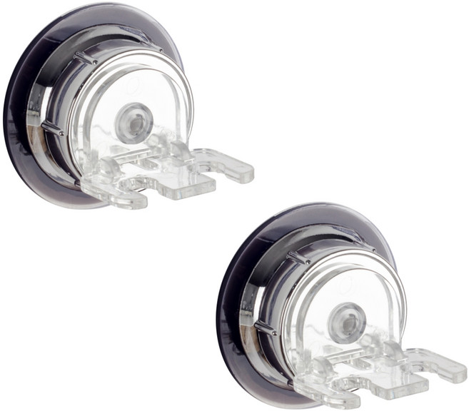 디허브 2인용 회전형 칫솔걸이, 실버, 2개